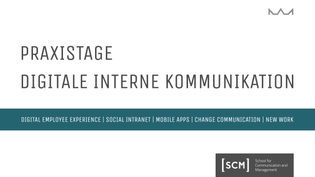 Highlights der SCM-Praxistage 2021 “Digitale interne Kommunikation”